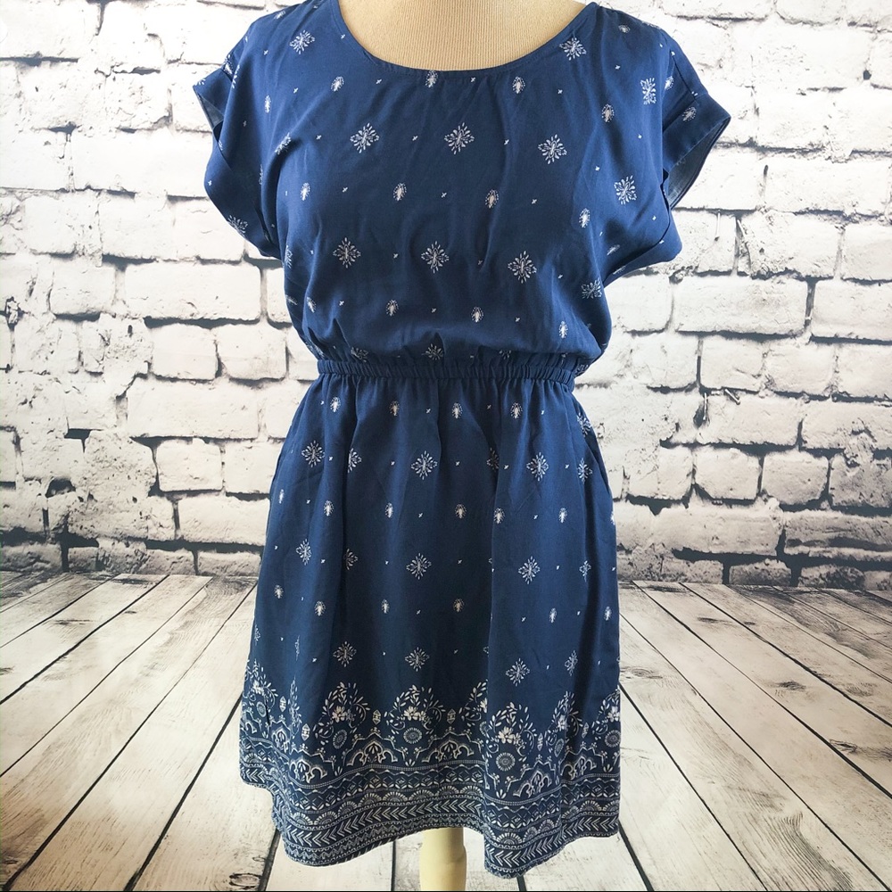 Pink Rose pocket sun dress